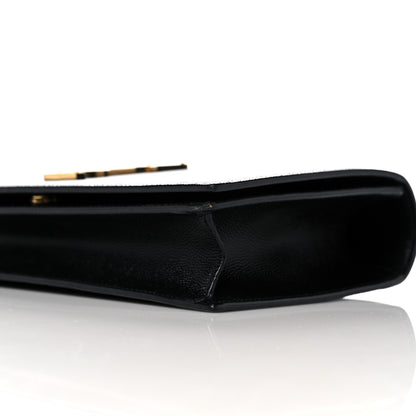 Saint Laurent Grain De Poudre Classic Monogram Kate Clutch Black 9 of 12