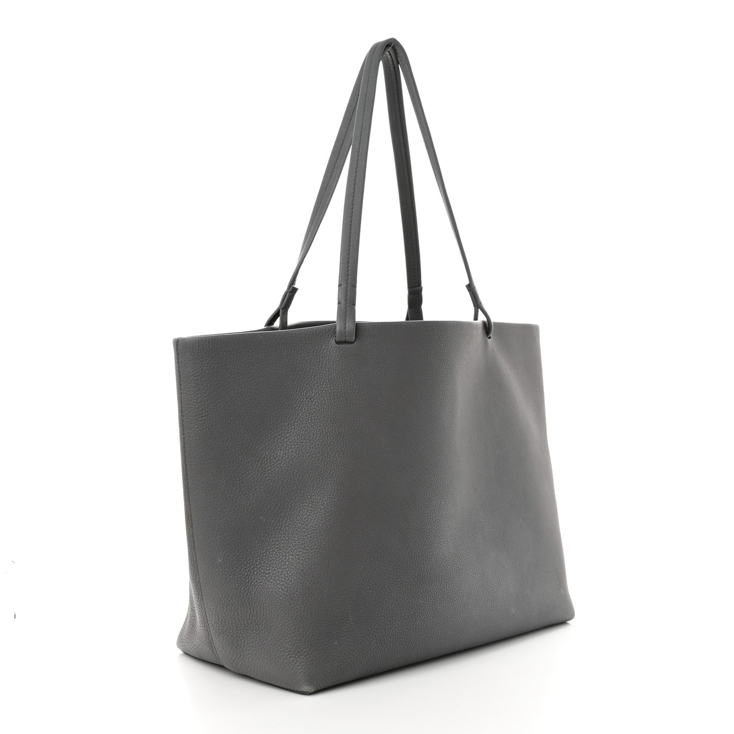 Grained Calfskin Park Tote Three Grey