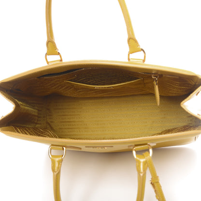 Prada Saffiano Vernice Parabole Tote Mimosa 5 of 13