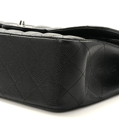 Chanel Caviar Quilted Jumbo Double Flap Black 9 of 10