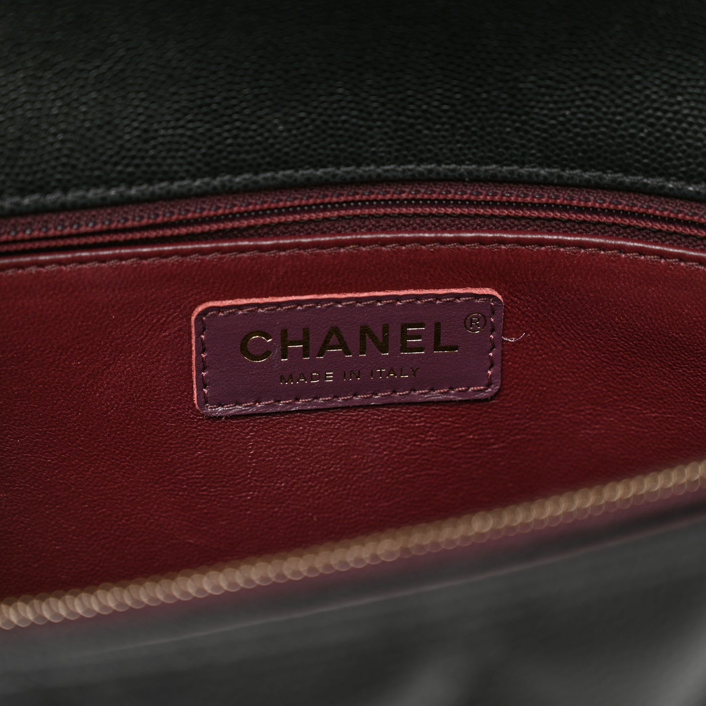 Caviar Quilted Medium Coco Handle Flap Black