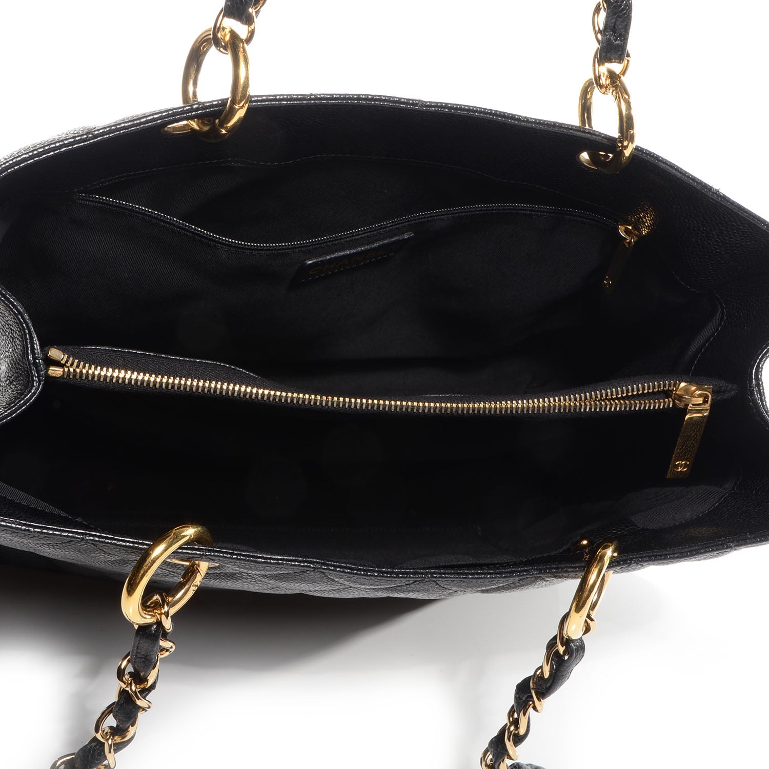 Chanel Caviar Grand Shopping Tote GST Black 5 of 7