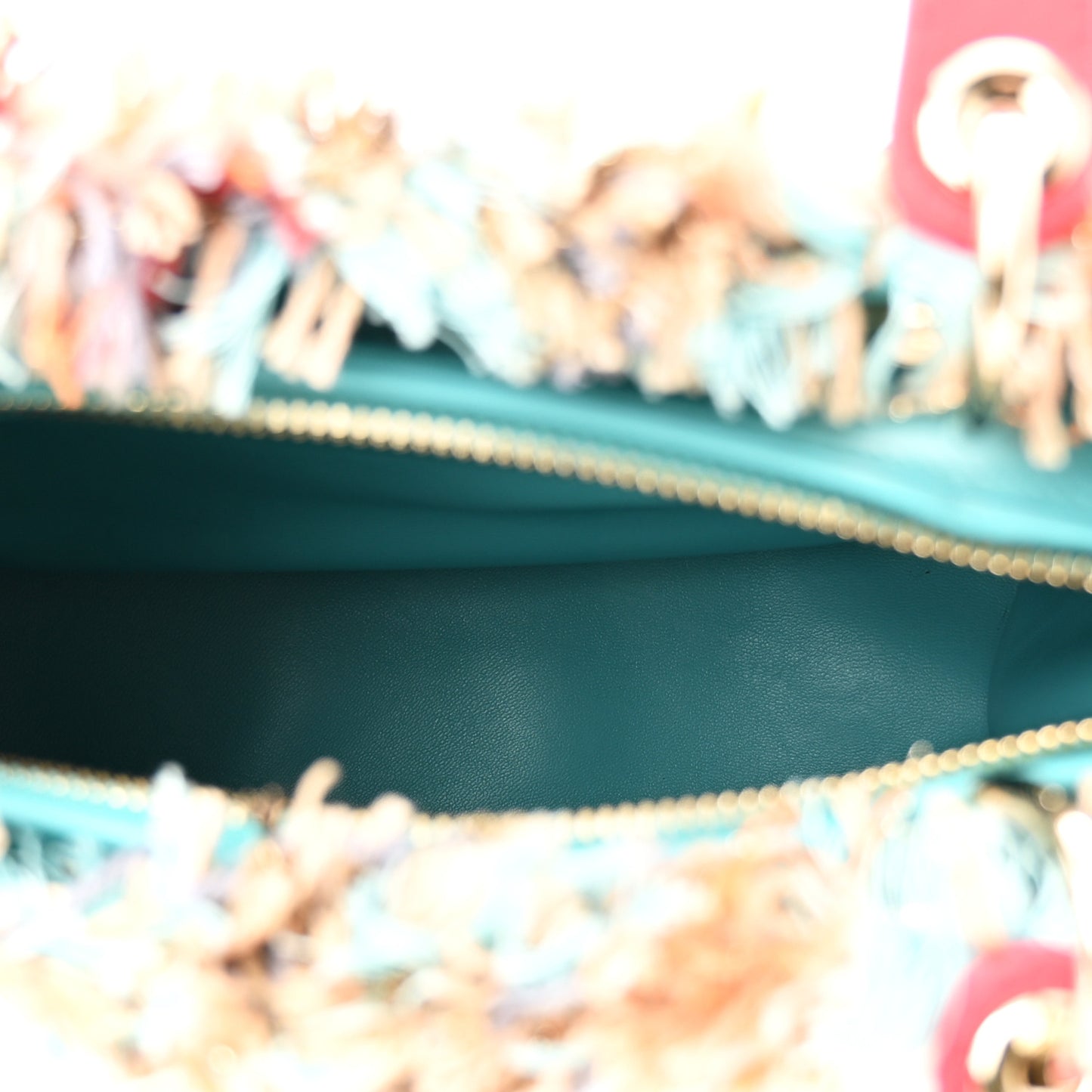 Tweed Heart Deco Medium Lady Dior Multicolor