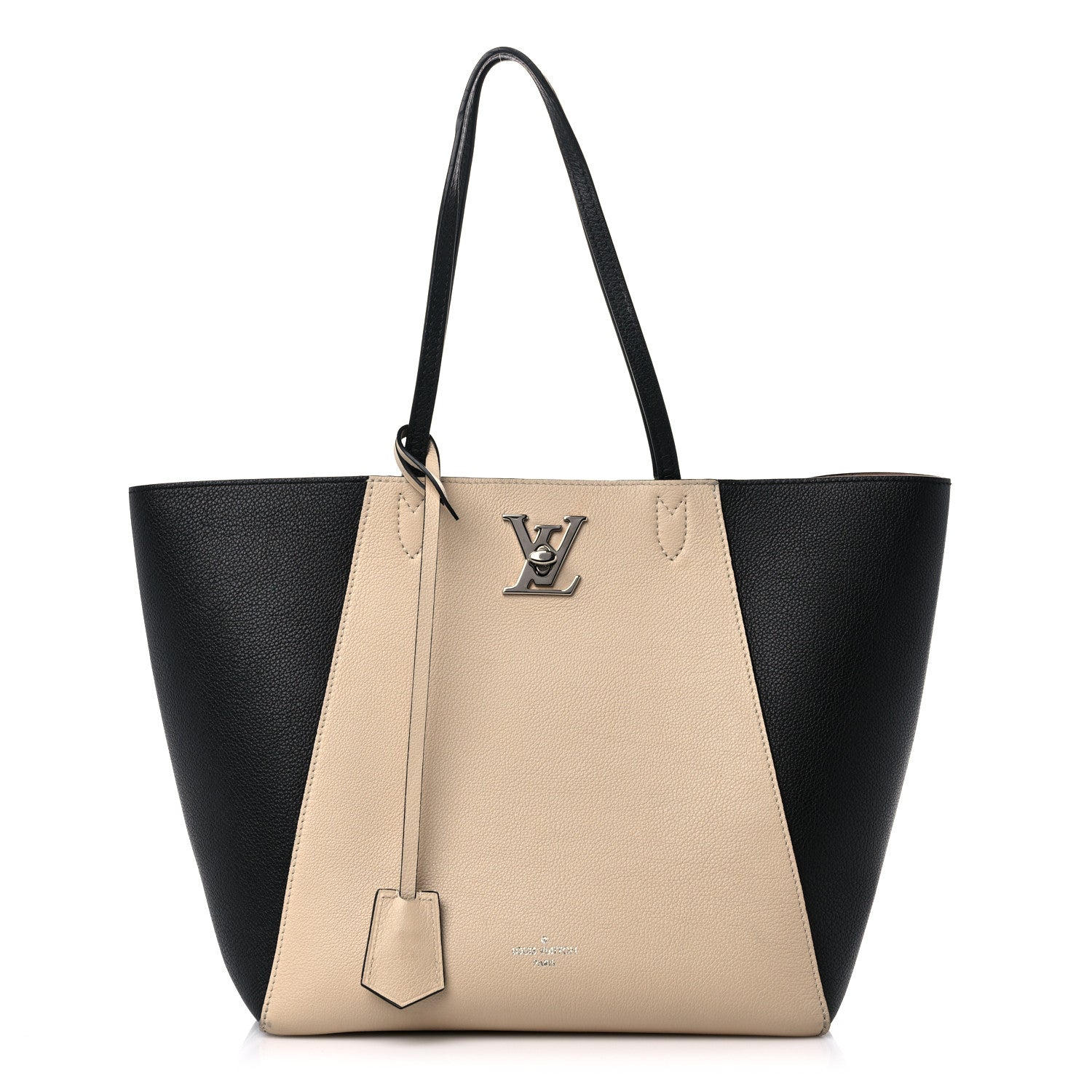 Louis Vuitton Calfskin Lockme Cabas Vanille Black 1 of 11
