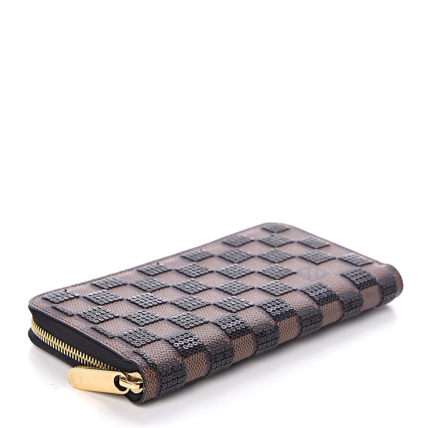 Louis Vuitton Damier Paillettes Zippy Wallet Black 4 of 6
