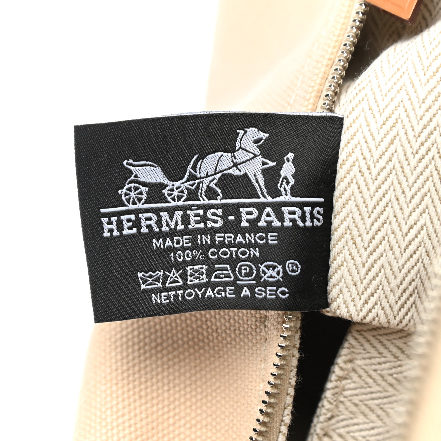 Hermes Canvas Small Bride-A-Brac Pouch Natural 6 of 6
