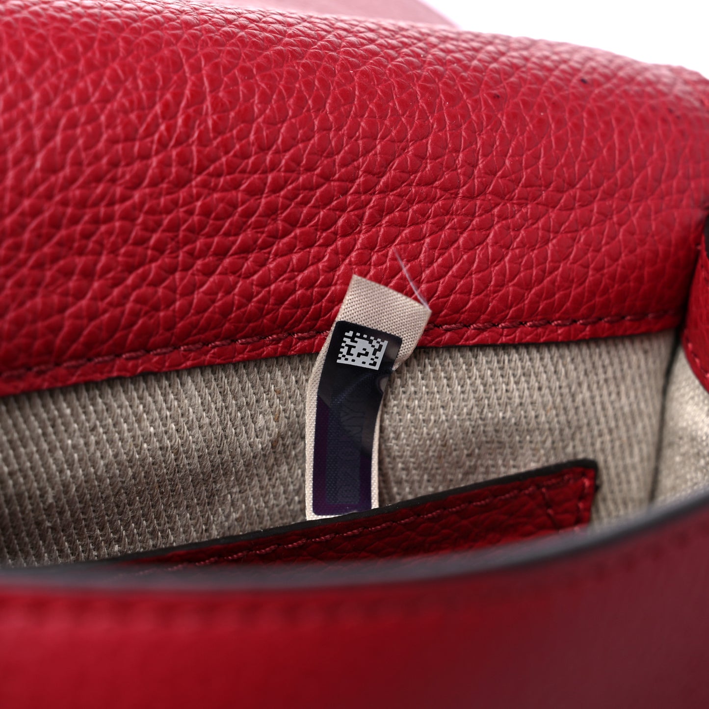 Calfskin Mini Marcie Round Crossbody Bag Red