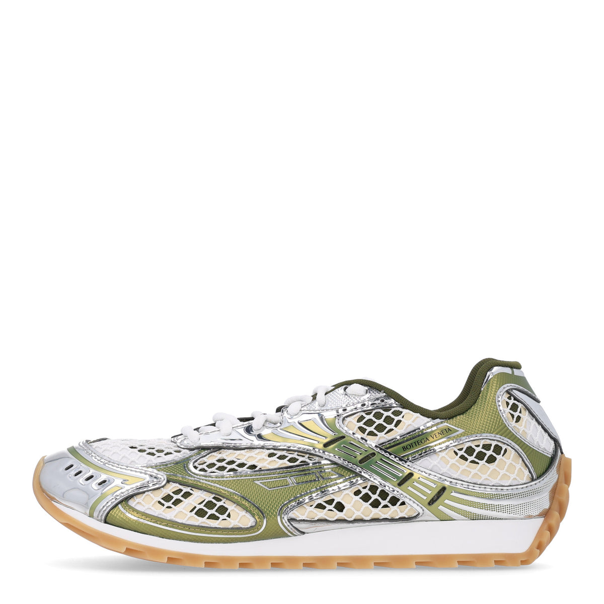 Fishnet Fabric Orbit Sneakers  41 Mud white