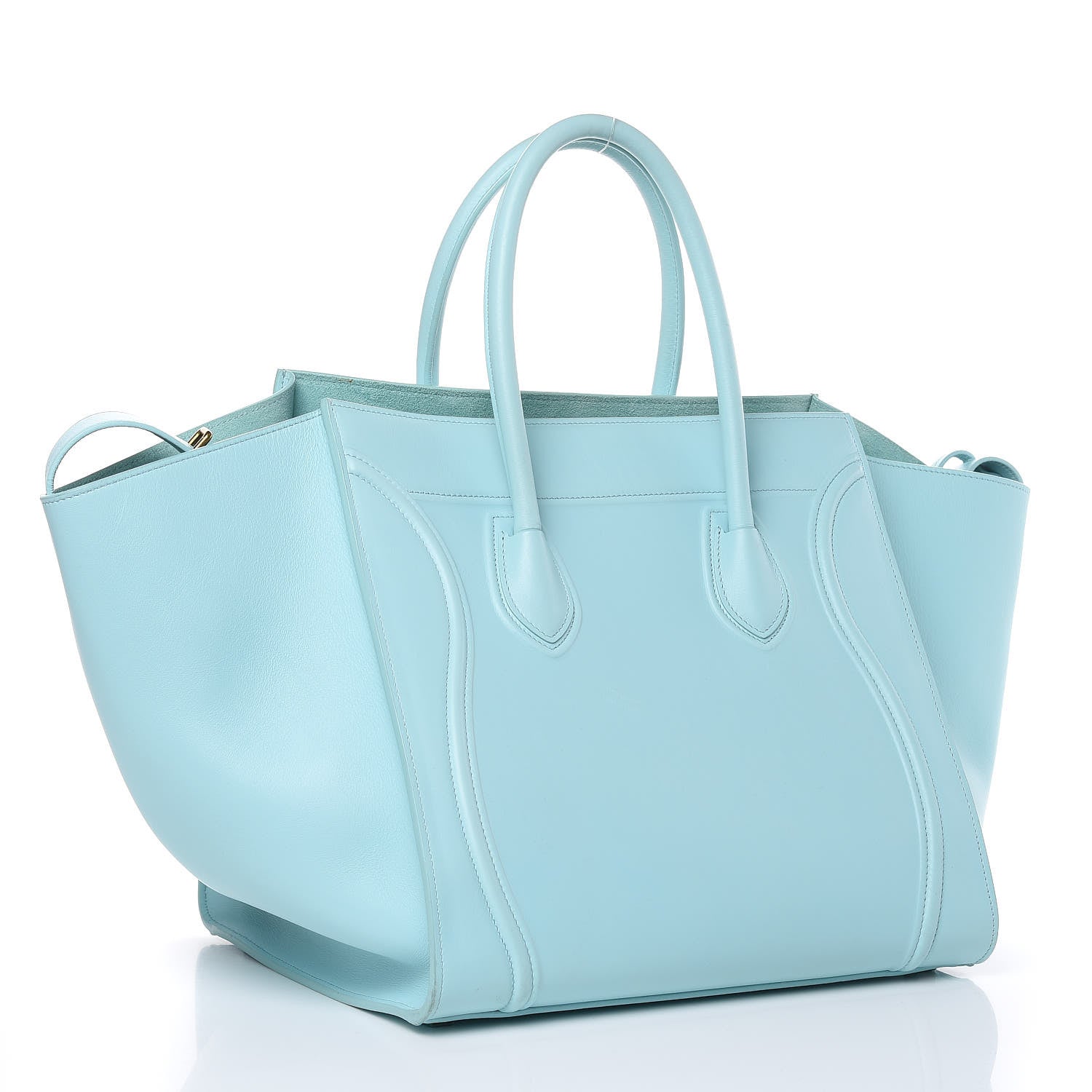 Celine Supple Calfskin Medium Phantom Luggage Azur 3 of 16