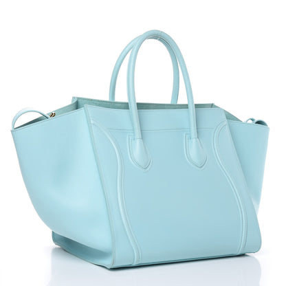 Celine Supple Calfskin Medium Phantom Luggage Azur 3 of 16