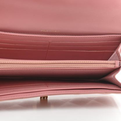 Chanel Aged Calfskin Quilted Reissue Large Gusset Flap Wallet Pink 5 of 9