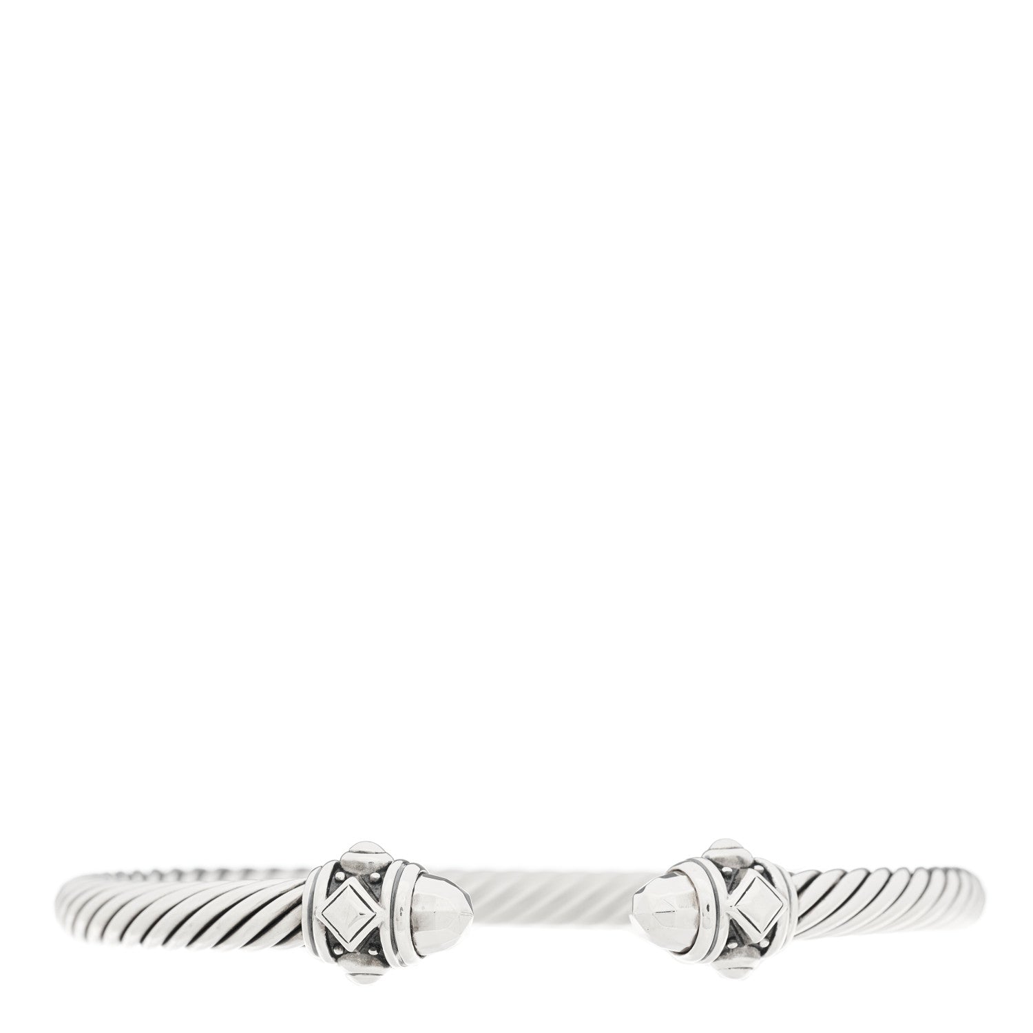 David Yurman Sterling Silver 5mm Cable Renaissance Bracelet 1 of 3