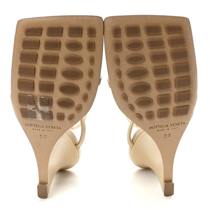 Bottega Veneta Lambskin Stretch Lounge Wedge Sandals 36 Maple 4 of 7