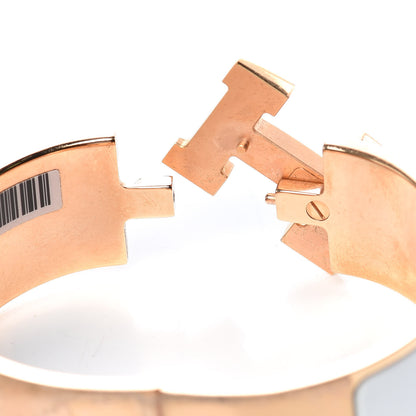 Hermes Enamel Wide Clic Clac H Bracelet PM White 5 of 8