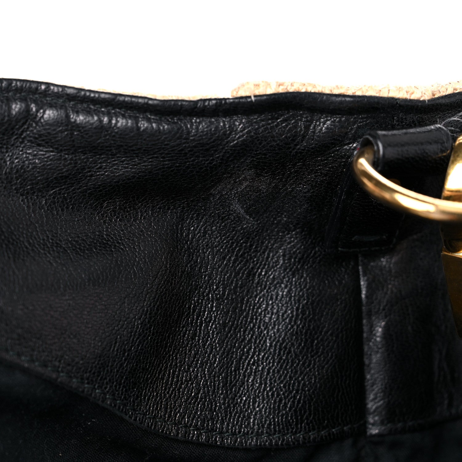 Saint Laurent Raffia Large Roady Natural Brown 15 of 18