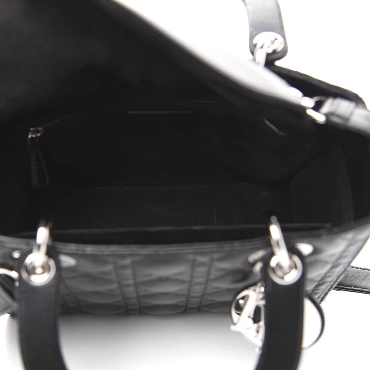 Lambskin Cannage Medium Lady Dior Black
