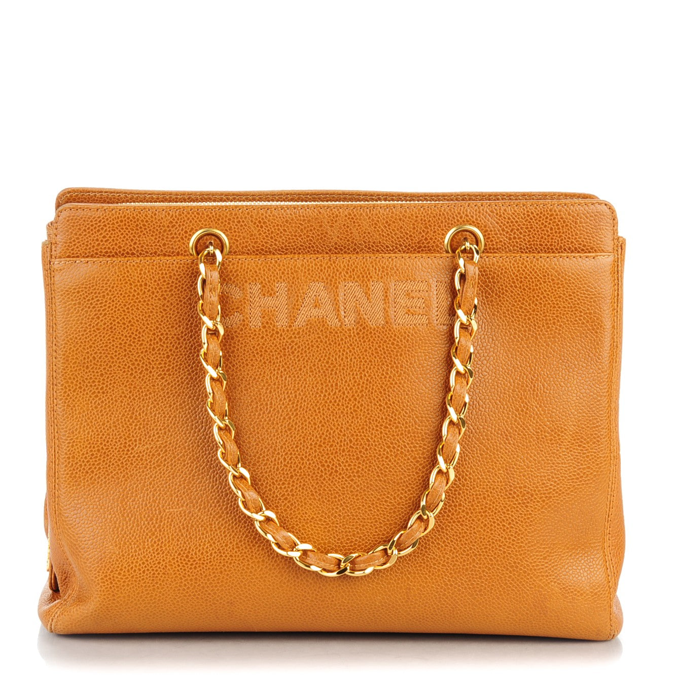 Caviar Shoulder Bag Light Brown