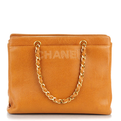 Chanel Caviar Shoulder Bag Light Brown 1 of 7