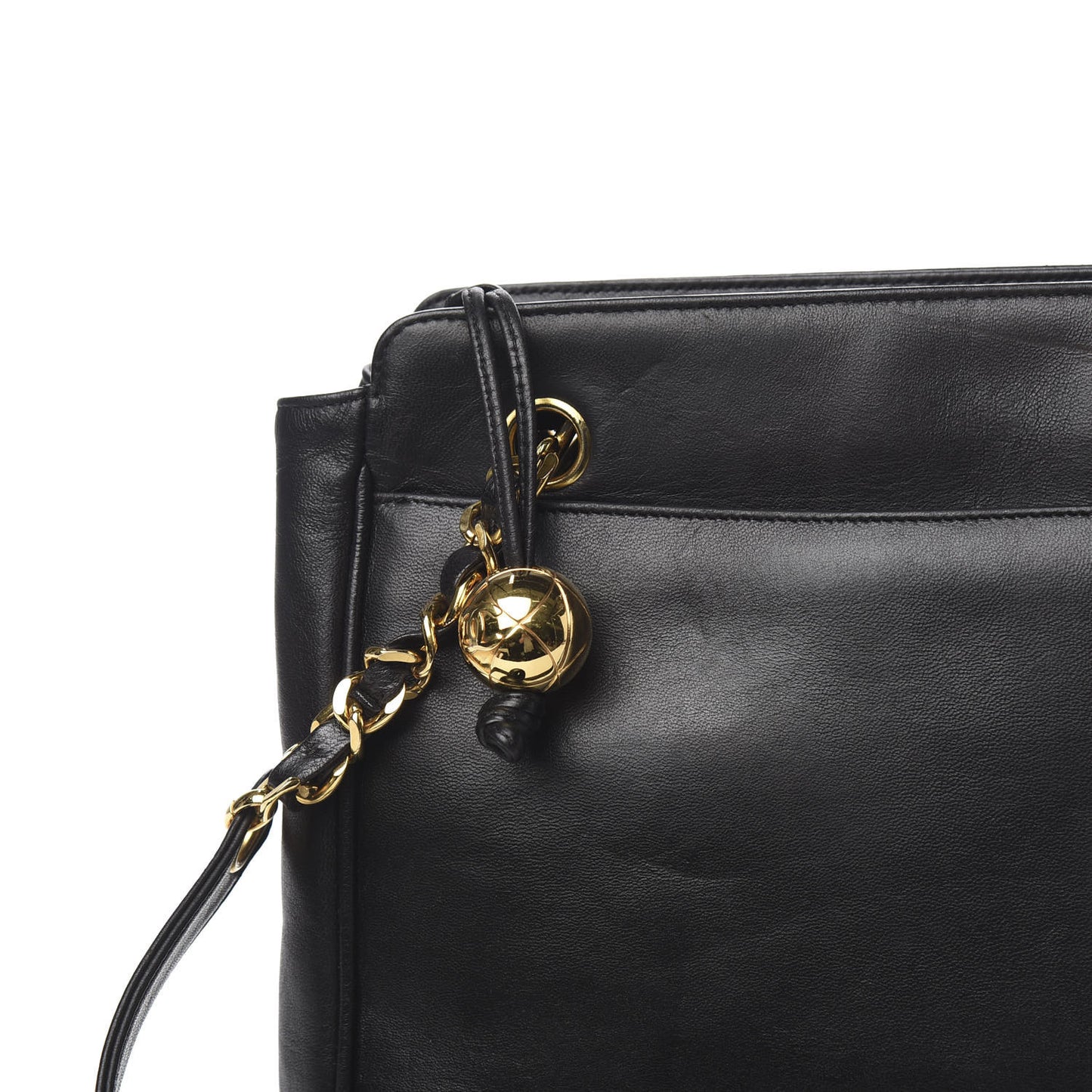 Lambskin CC Shoulder Bag Black