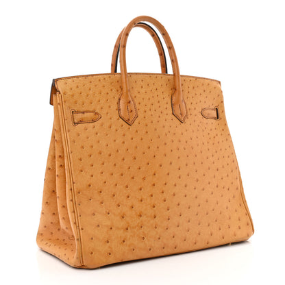 Hermes Ostrich HAC Birkin 32 Gold 3 of 11