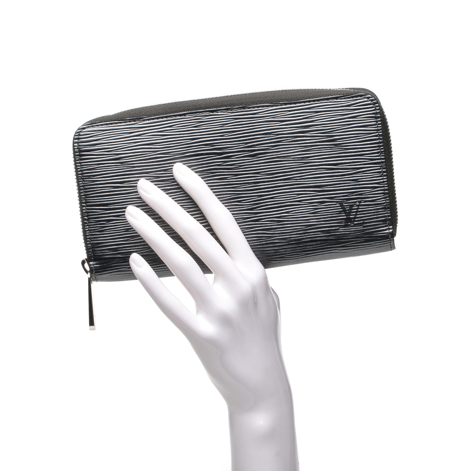 Louis Vuitton Epi Zippy Wallet Anthracite Nacre 2 of 7