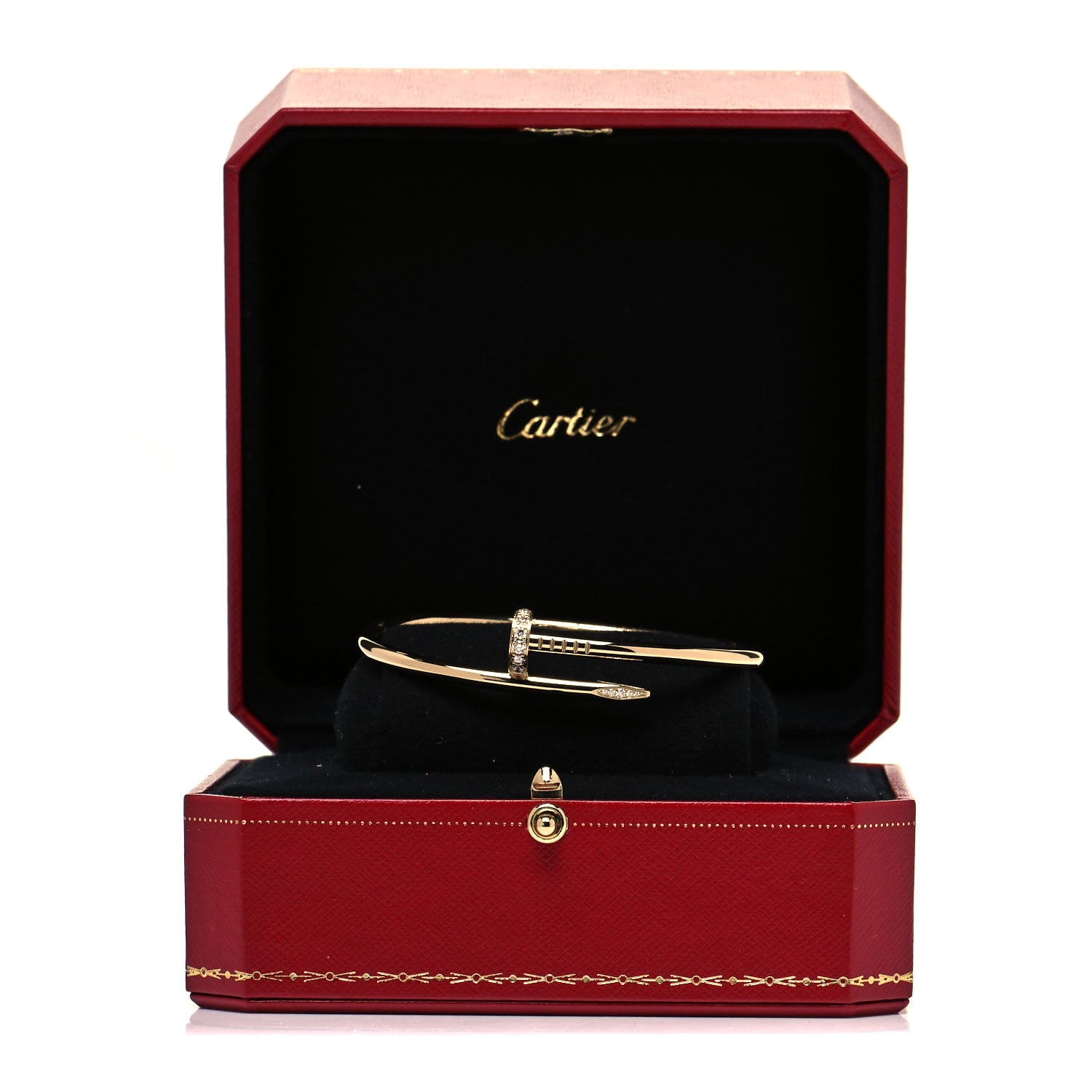 Cartier 18K Yellow Gold Diamond Juste Un Clou Bracelet 18 5 of 5