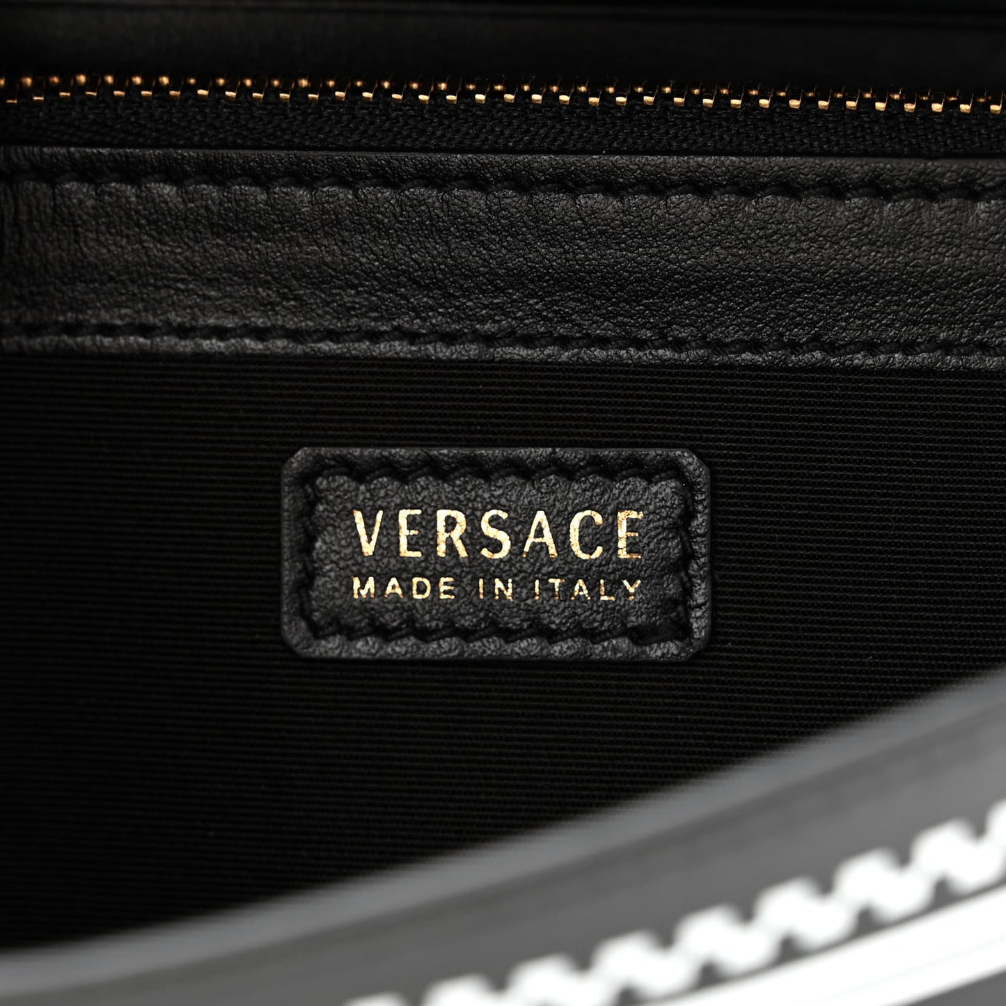 Calfskin 90s Vintage Logo Wallet Black White