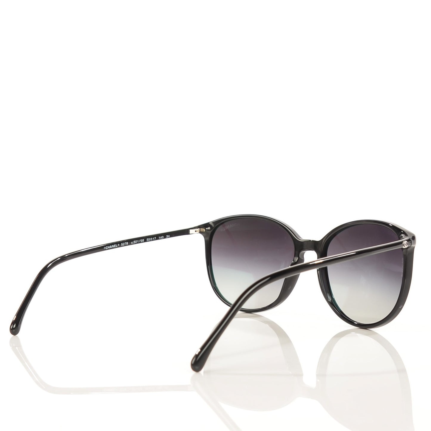 Acetate Round Sunglasses 5278 Black