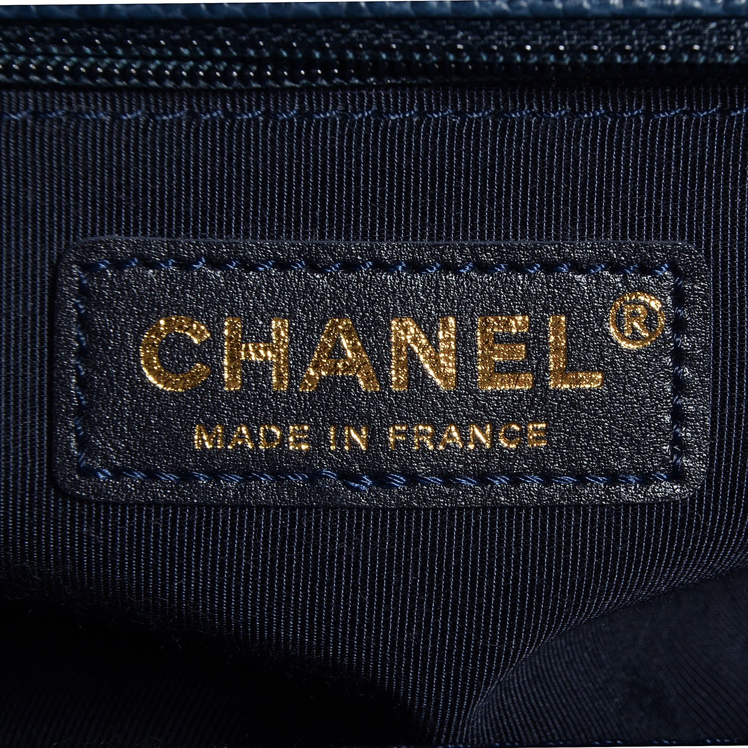 Chanel Caviar Quilted New Medium Boy Flap Dark Navy Blue 6 of 9