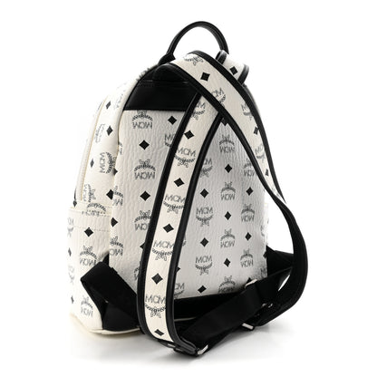 MCM Visetos Studded Small Stark M Backpack White 3 of 11