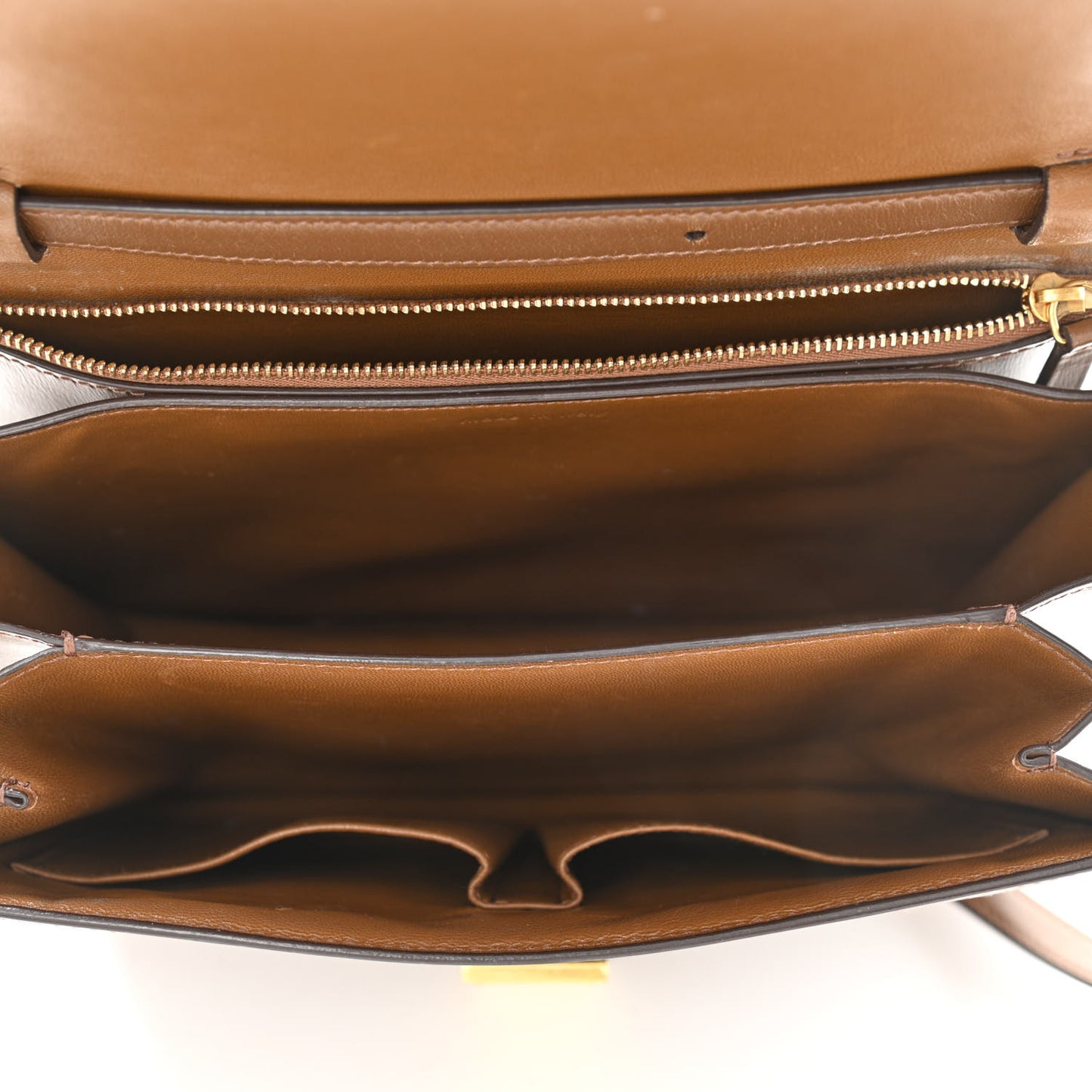 Box Calfskin Medium Classic Box Flap Bag Camel