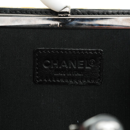 Chanel Acrylic Frame Clutch Black White 6 of 7