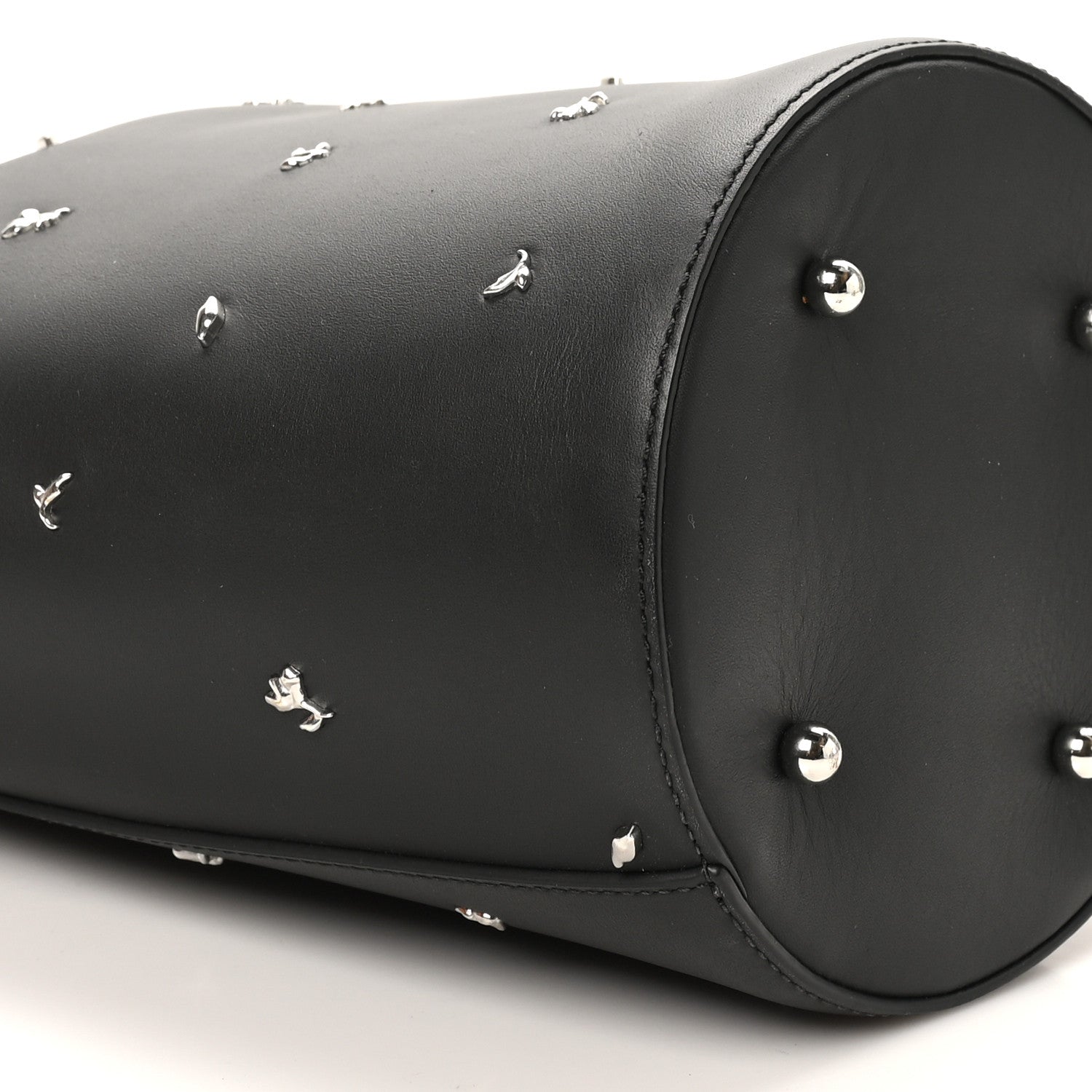 Alexander Wang Smooth Calfskin Studded Roxy Bucket Bag Black 8 of 9