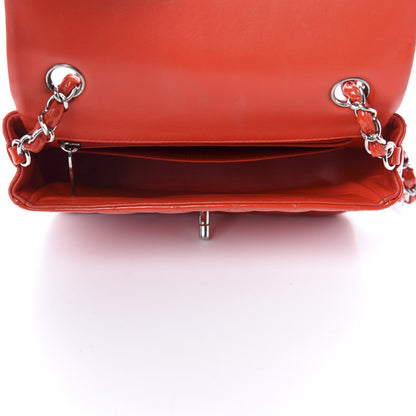 Chanel Patent Calfskin Quilted Mini Rectangular Flap Red 5 of 10