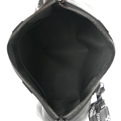 Louis Vuitton Calfskin Damier Distorted City Keepall Black 4 of 9