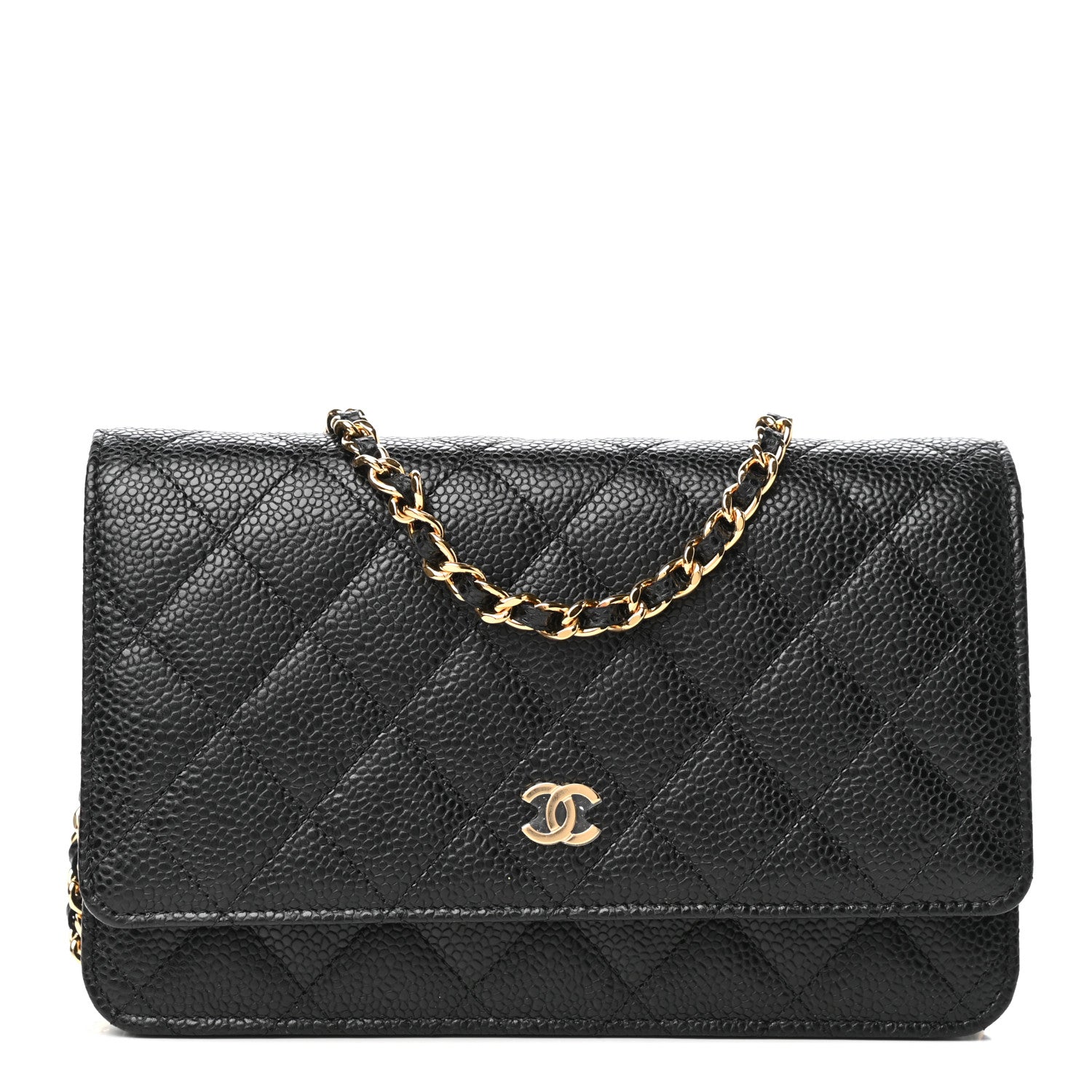Chanel Caviar Quilted Wallet On Chain WOC Black 1 of 10