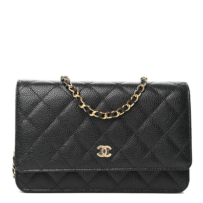 Chanel Caviar Quilted Wallet On Chain WOC Black 1 of 10