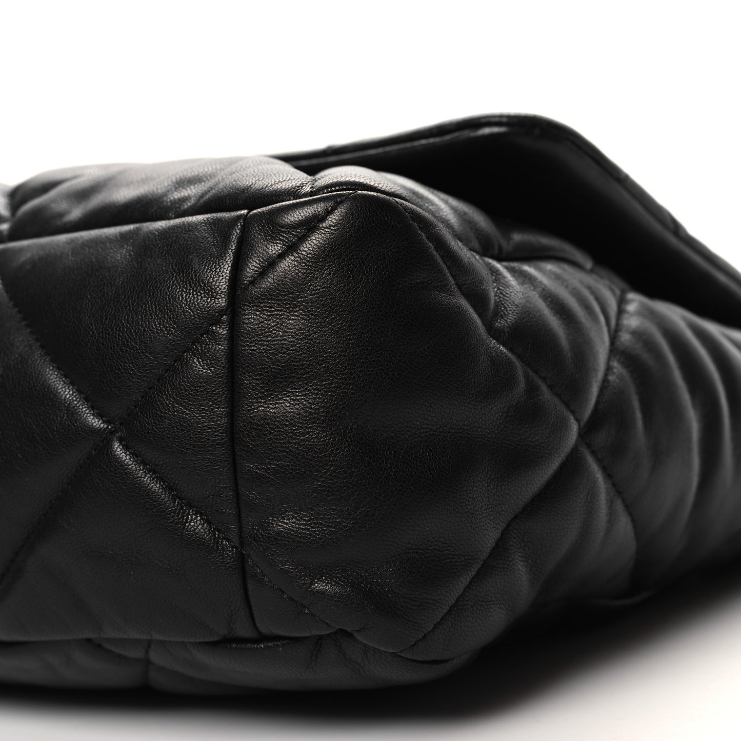 Goatskin Quilted Maxi Chanel 19 Flap Black