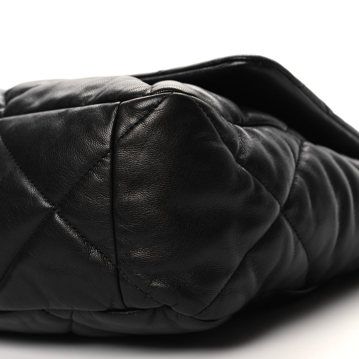 Chanel Goatskin Quilted Maxi Chanel 19 Flap Black 10 of 11