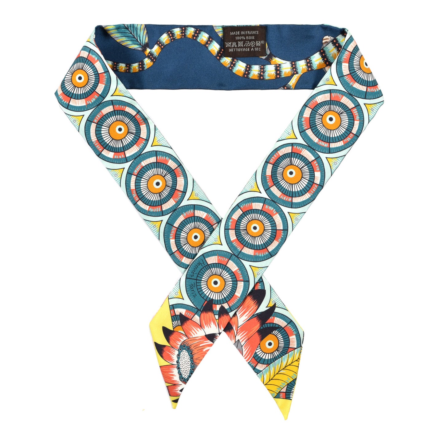 Silk The Savana Dance Twilly Turquoise Petrole Jaune