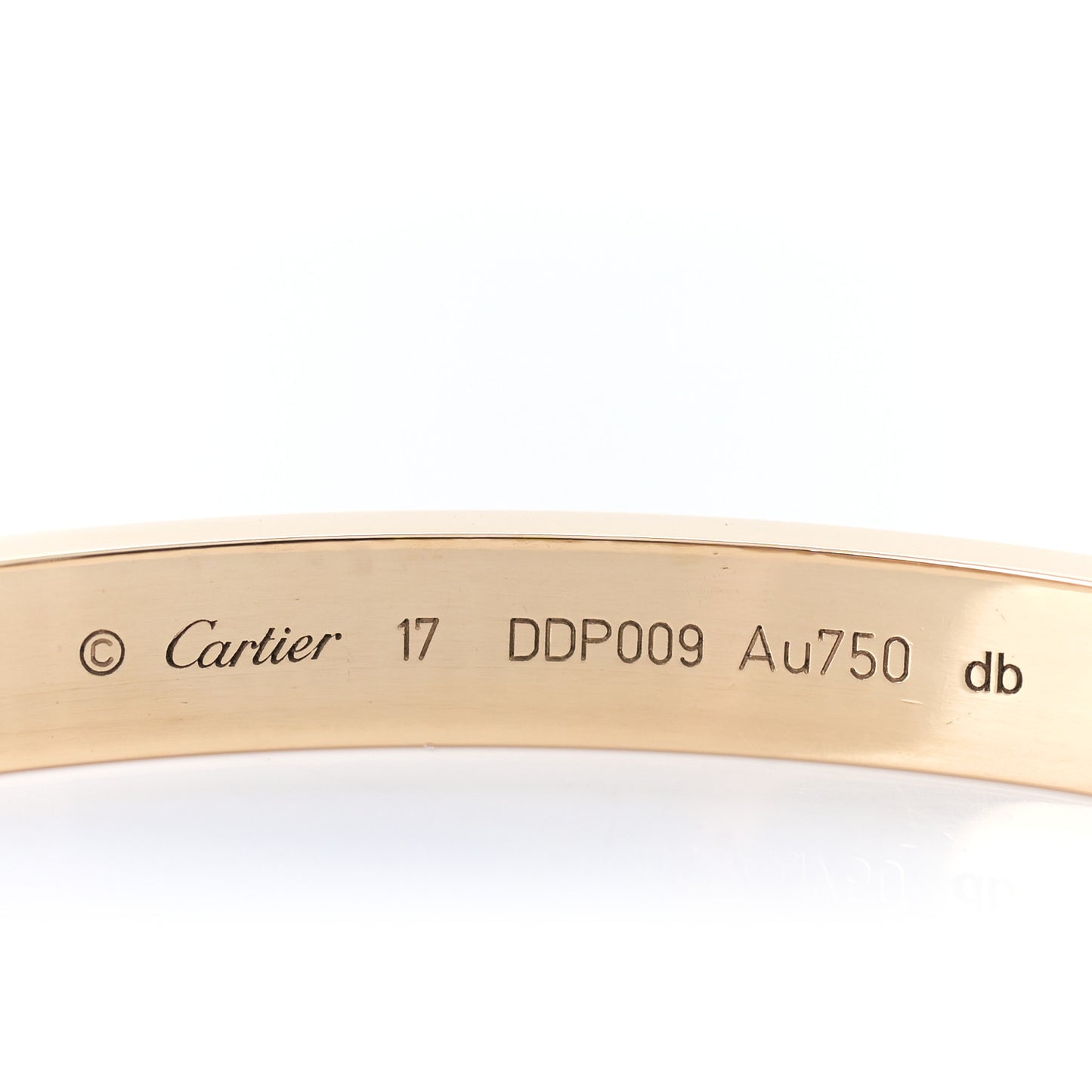 18K Yellow Gold LOVE Bracelet 17