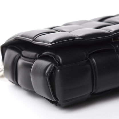 Bottega Veneta Lambskin Maxi Intreccio Padded Chain Cassette Crossbody Bag Black 6 of 9
