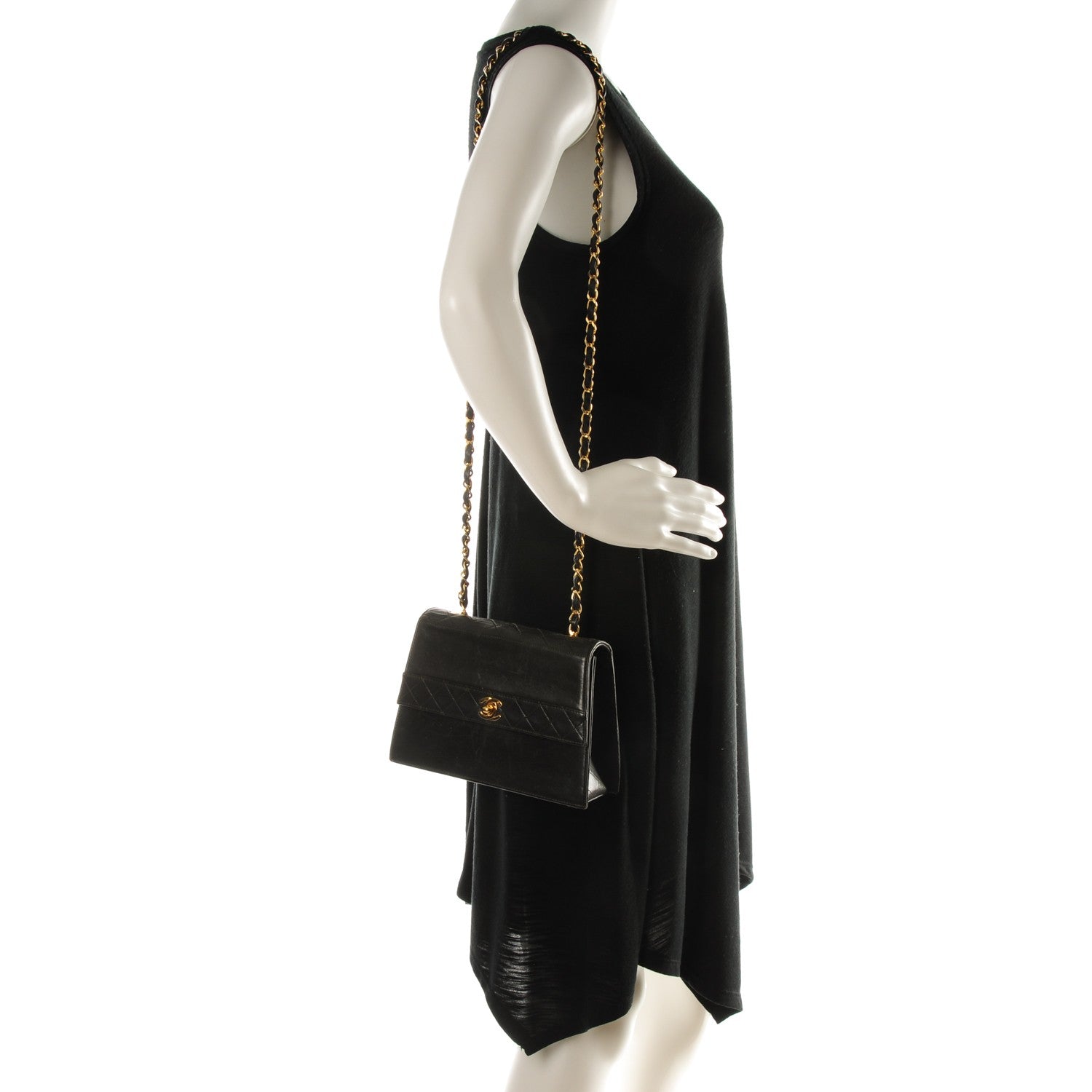 Chanel Lambskin Small Single Flap Black 2 of 8