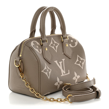Louis Vuitton Empreinte Monogram Giant Speedy Bandouliere 20 Creme Beige 3 of 10