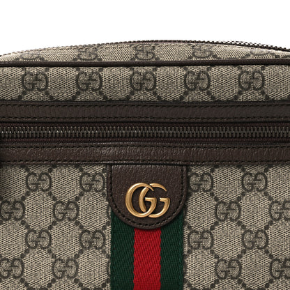 Gucci Soft GG Supreme Monogram Medium Ophidia Belt Bag  Dark Brown 8 of 10