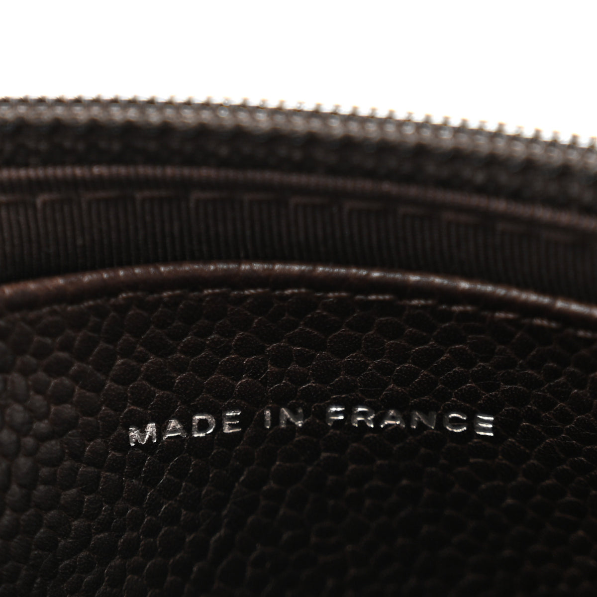 Caviar Half Moon Wallet On Chain WOC Brown