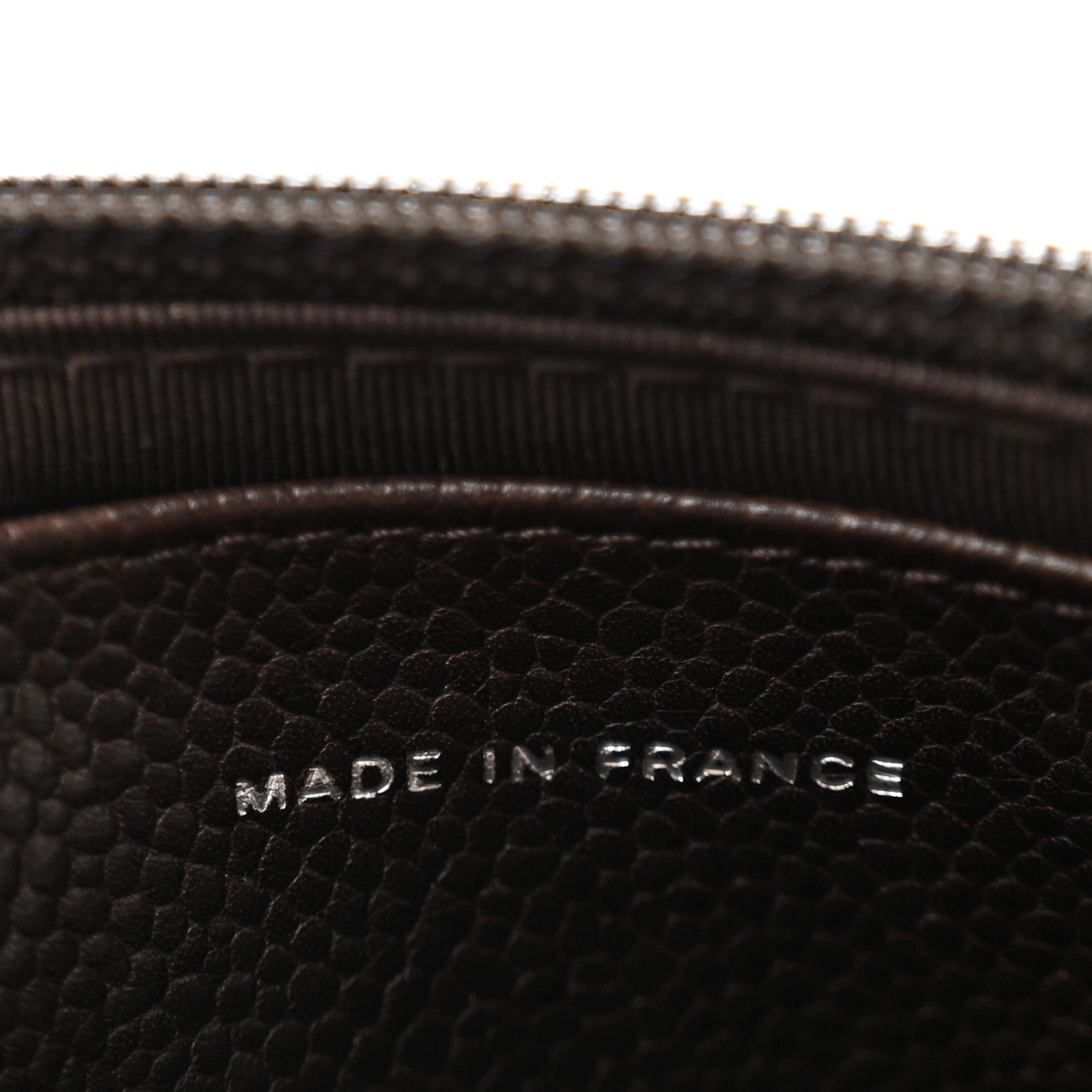 Chanel Caviar Half Moon Wallet On Chain WOC Brown 7 of 13