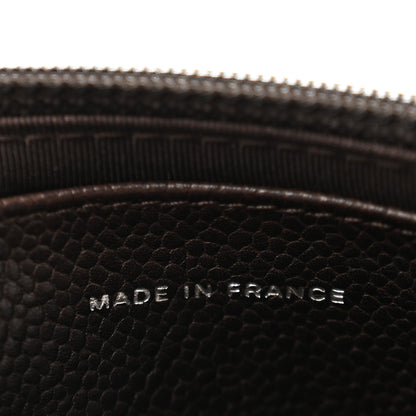 Chanel Caviar Half Moon Wallet On Chain WOC Brown 7 of 13