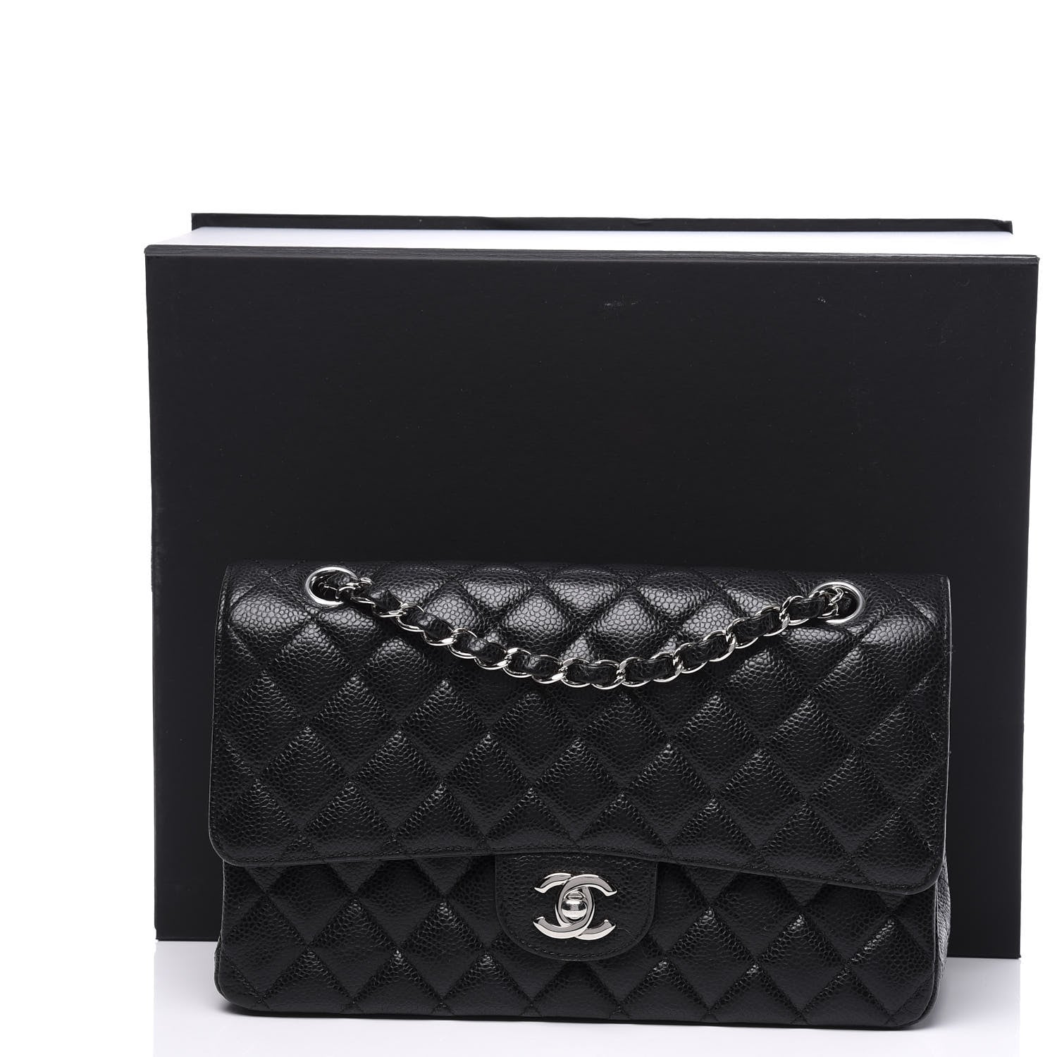 Chanel Caviar Quilted Medium Double Flap Black 10 of 10