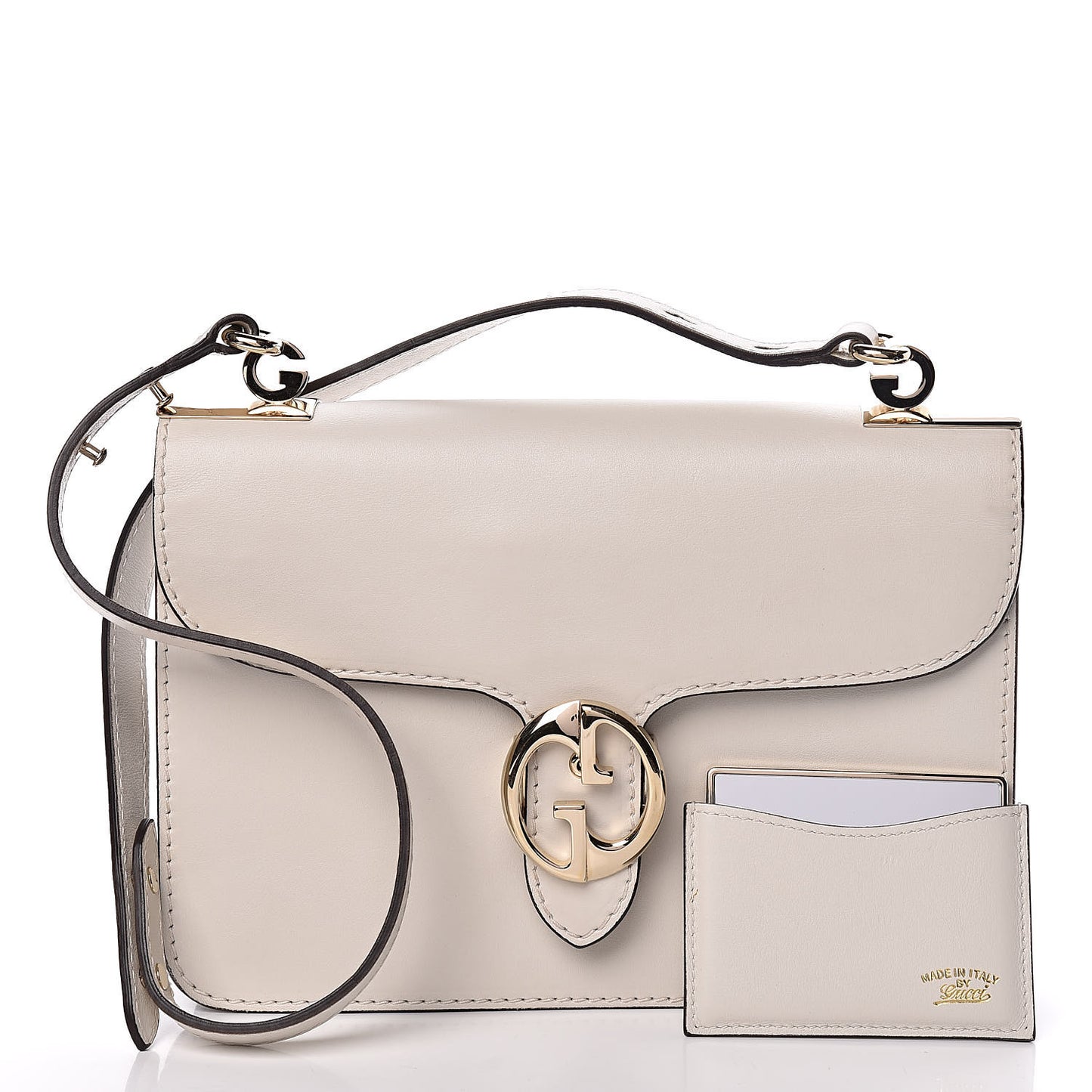 Calfskin Medium 1973 Shoulder Flap Bag Ivory